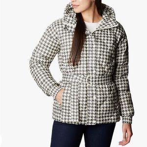 Columbia Women's Icy Heights Belted Jacket In Houndstooth XL